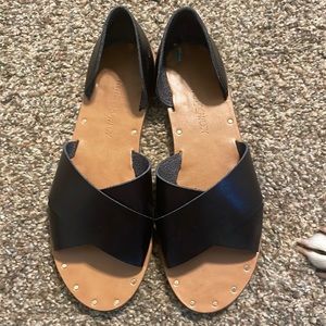 Black and Brown Sandals